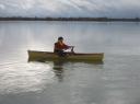 A Cinderella canoe adapted for rowing Cinderella