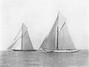 More of Jeff Coles’ grand yachting photos from a hundred years ago Britannia and Bona at Cowes