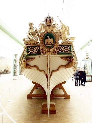 Napoleon\'s famouse canot at he Musee de la Marine, Paris