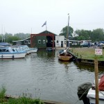 Boat shed at Whispering Reeds boatyard, Hickling