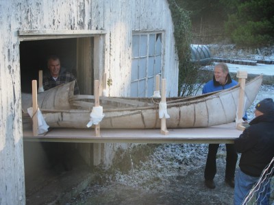 Enys birch bark canoe sees daylight for the time in decades Enys birch bark canoe sees daylight for the time in decades