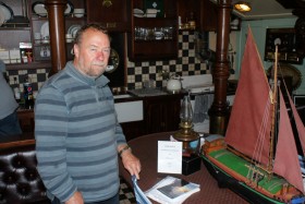 Jim Morrison of Pittenweem visits the Spider T during the Anstruther Muster