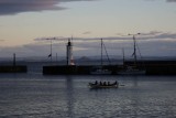 Rowers in the harbour at Anstruther