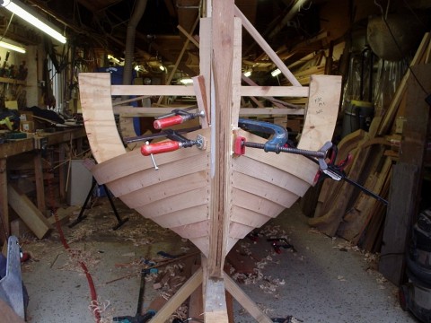 Marcus Lewis builds Fowey River Class dinghies Marcus Lewis builds Fowey River Class dinghies
