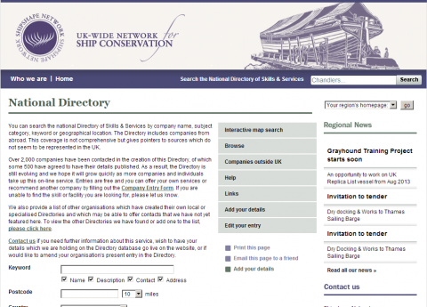 Shipshape directory