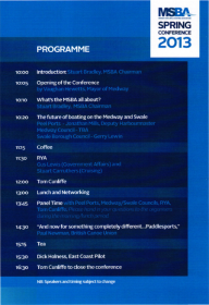 Medway and Swale Boating Association conference programme 2