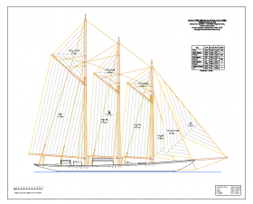 Radclyffe Design no 97 50m schooner