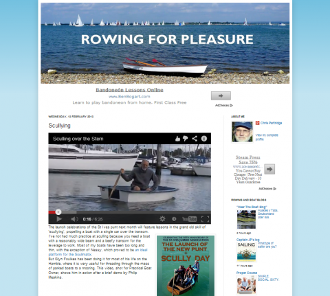 Rowing for Pleasure sculling